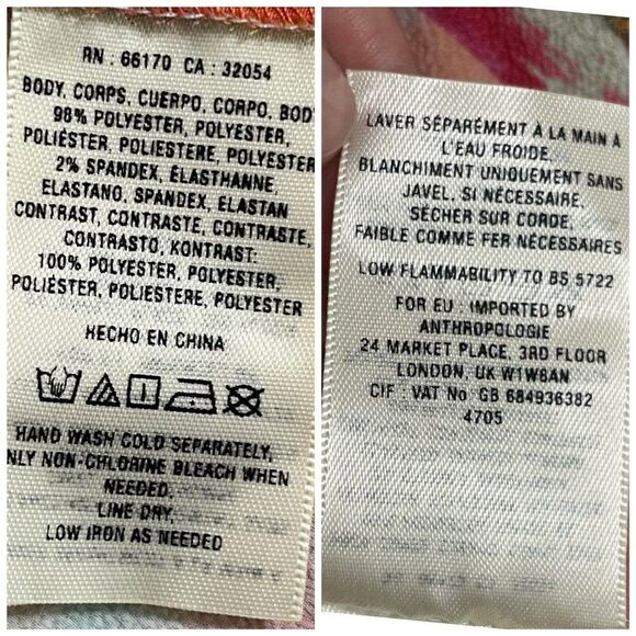 Anthropologie Floreat Kimono Top Jacket Boho Art Wear Abstract OSFM - Picture 11 of 16